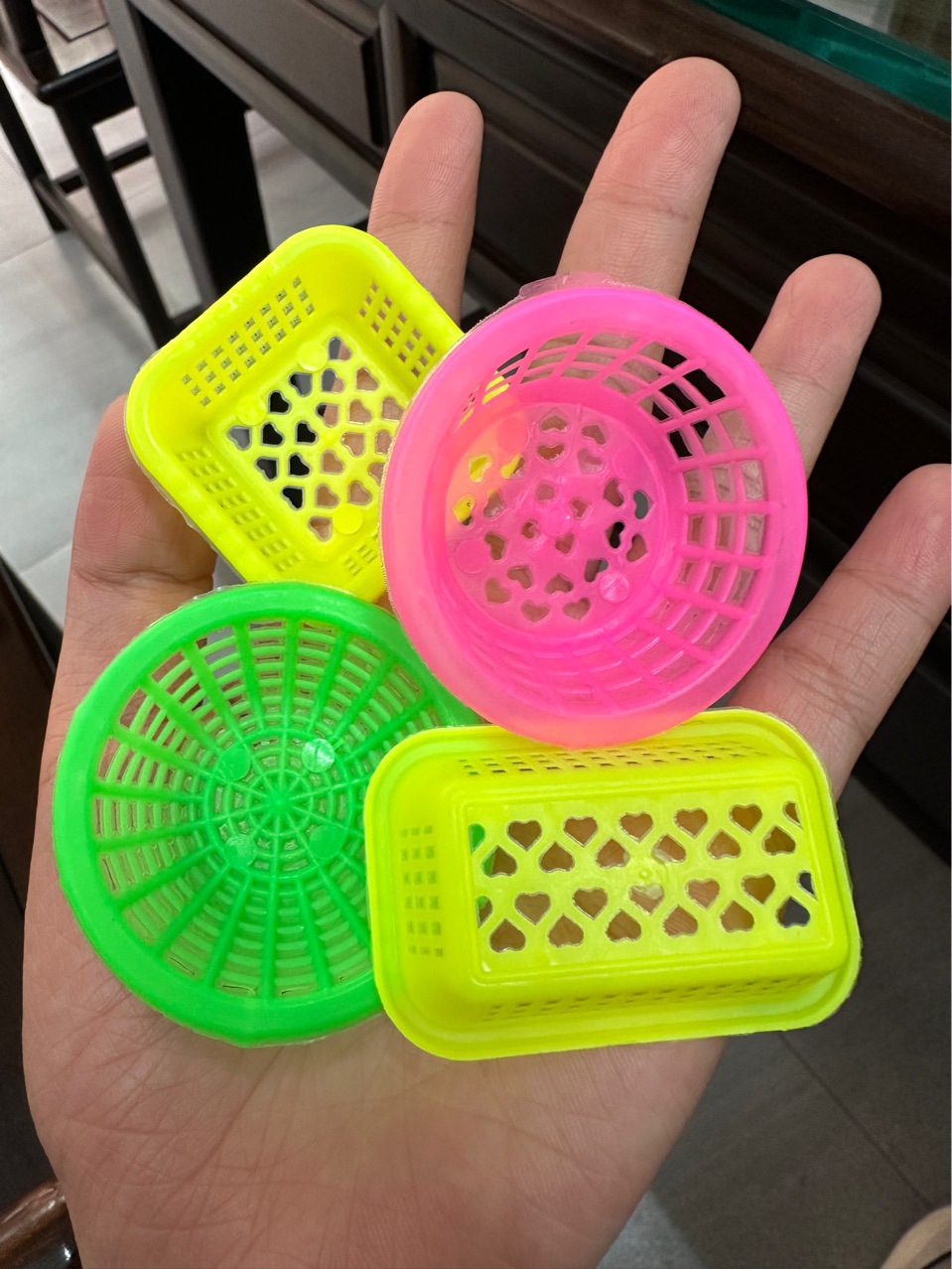 Children's Toys Mini Kitchen Kidsren's Play House Small Toys Plastic Small Basket Vegetable Basket Food Accessories Gifts