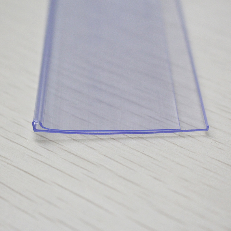 Supermarket Shelf Card Strip Flat Paste Transparent Price Strip Glass Wooden Board Label Strip High Definition with Glue Price Tag Strip