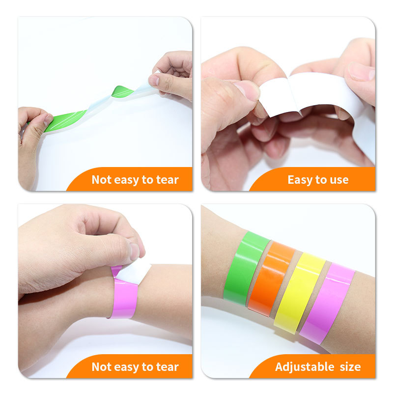 Customized Wristbands, Paper Dupont Paper Bracelets, Synthetic Paper Pp Amusement Park Admission Tickets, Wristbands, Disposable Bracelets