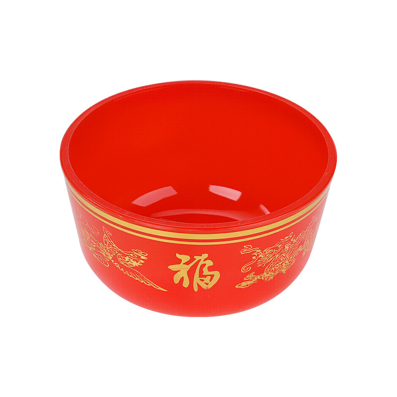 Wedding Tea Cups, Wedding Bowls, Wedding Plates, Plastic Red Festive Plates, Worship Cups, Dragon and Phoenix Blessing Bowls, Offering Bowls, Dessert Bowls