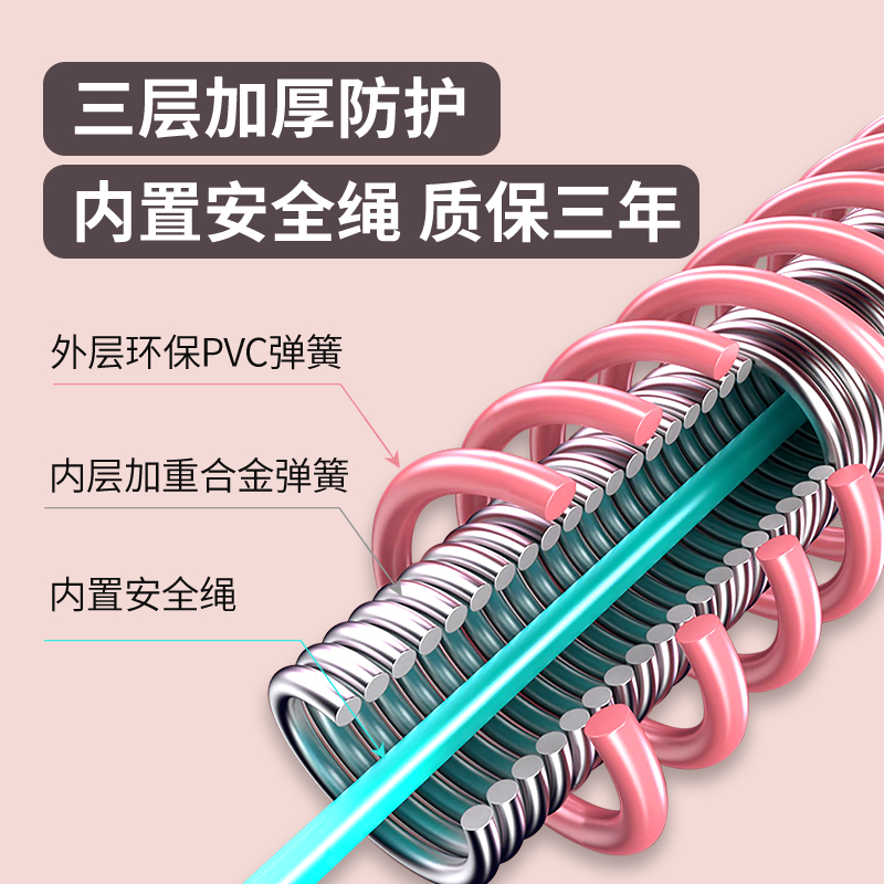 Soft Spring Hula Hoop Weight-Bearing Popular Sports Fitness Hose Does Not Hurt the Waist and Slim Belly Equipment Home Gym