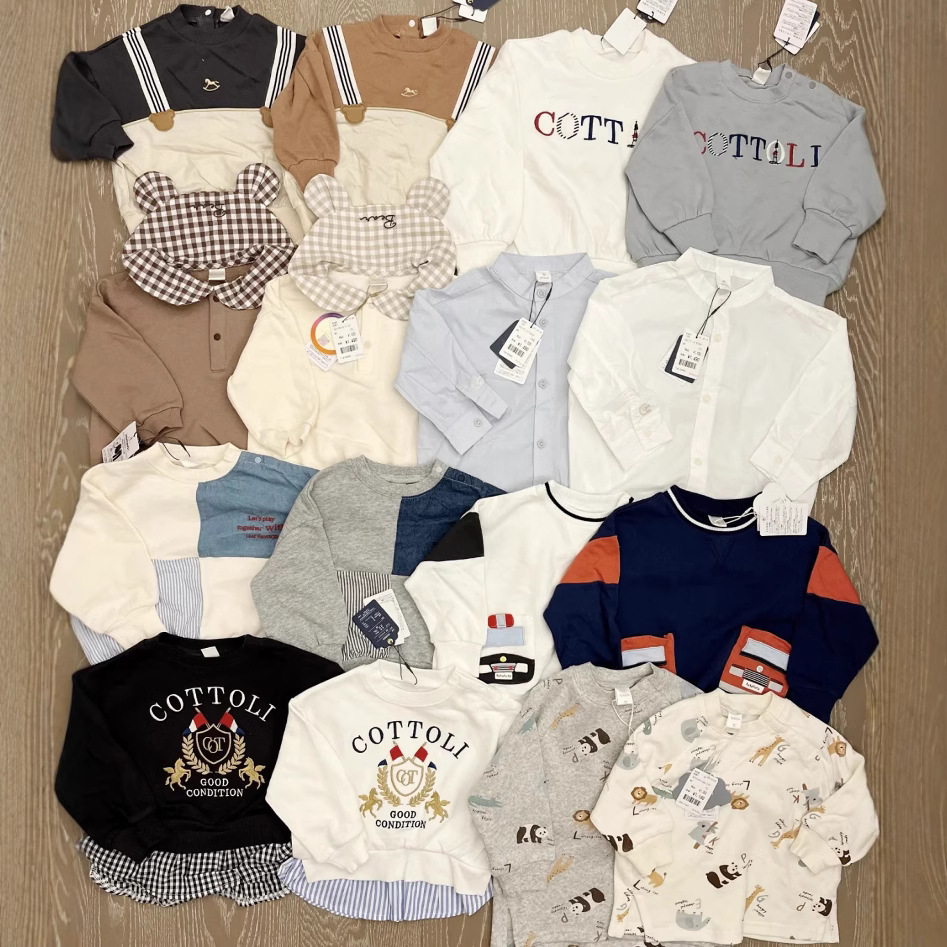 Foreign Trade Daily Order Cross-Border Children's Clothing Rocking Horse Dress Long-Sleeved Baby Dress Plaid Baby Cute Children's Clothing Ready for Delivery