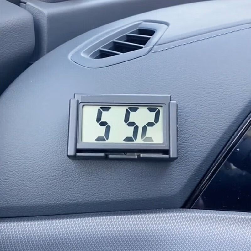 Digital Large-Screen Car Electronic Clock, Adhesive Portable In-Car Clock, Vehicle Electronic Clock 208 Instrument