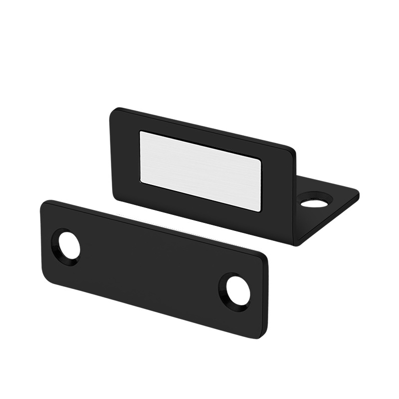 Cabinet door magnetic suction strong magnetic stainless steel punch-free magnetic touch invisible 90-degree cabinet drawer clothes sliding door ultra-thin door stopper