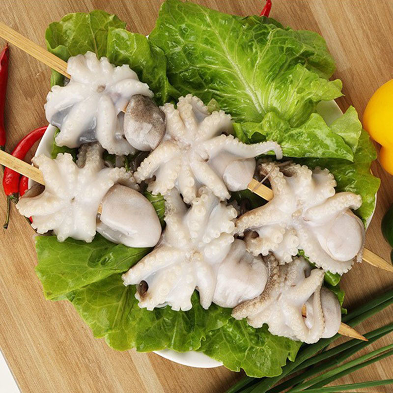 [Haiqi] Bbq Ingredients, Iron Plate Skewers Collection, Octopus Tentacle Skewers, Frozen Octopus Skewers, Factory Direct Sales for Commercial Use