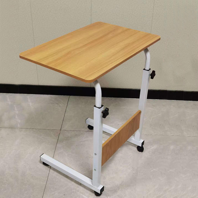 Простой прикроватный стол на колесах, регулируемый стол для учебы, мобильный экспортный стол, ленивый стол