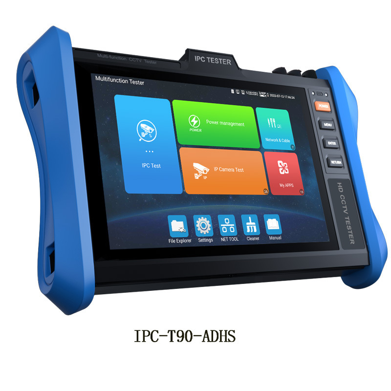 Netcom 4K Engineering Tool Ipc-T90Adhs Network Analog Video Surveillance Tester One-Click Test Poe Supply