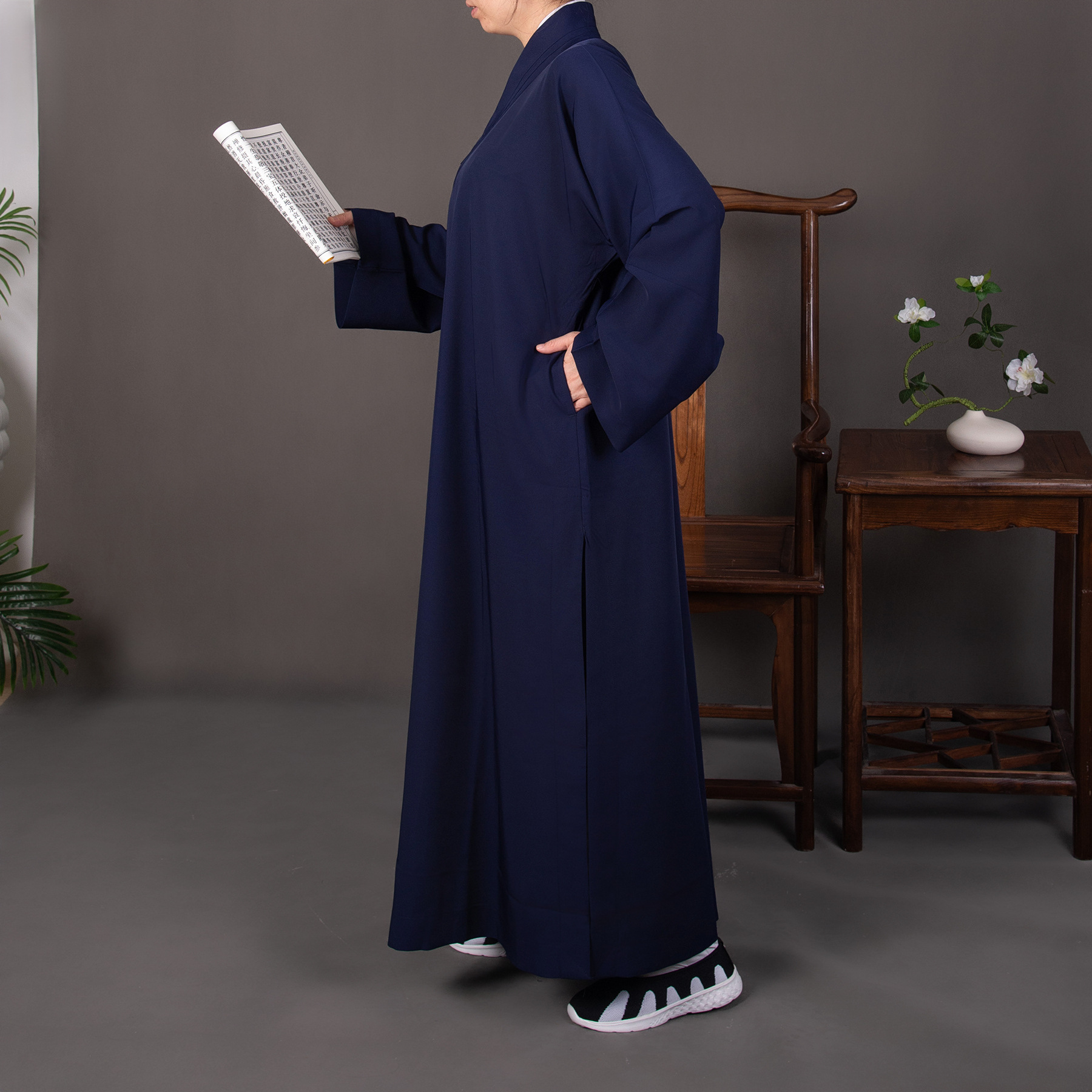 Spring and Autumn Dao Robe Filament Long Jacket Dao Suit Jushi Dao Robe Men's and Women's Dao Robe Suit Factory