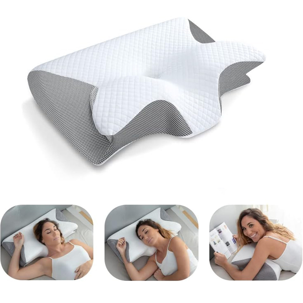 New Amazon Butterfly Pillow Neck Pillow Sleep Memory Pillow Slow Rebound Hotel Zero Pressure Pillow Core Neck