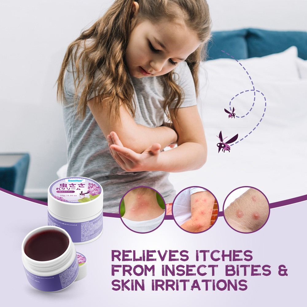 Sumifun Mosquito Itch Relief Cream Herbal Mosquito Repellent Spray Mosquito Bite Skin Care Cross-Border Ointment Southeast Asia Foreign Trade