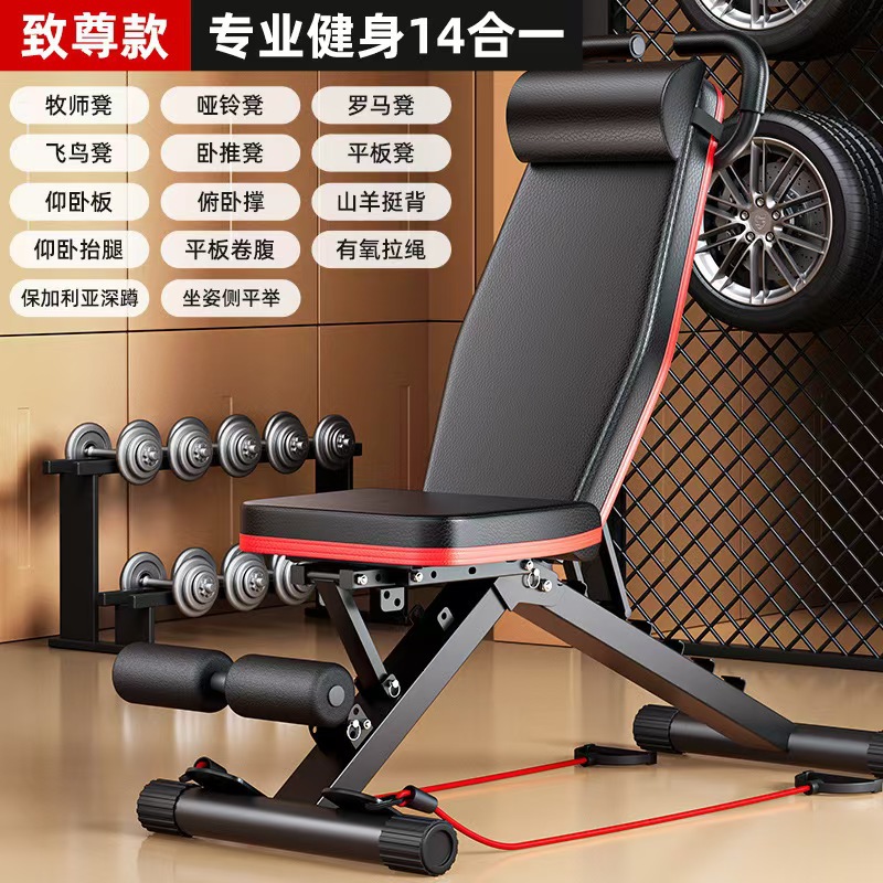 Dumbbell Bench, Bench Press, Men's Sit-Ups Assistive Device, Home Fitness Chair, Multi-Functional Sports Equipment, Professional Chair