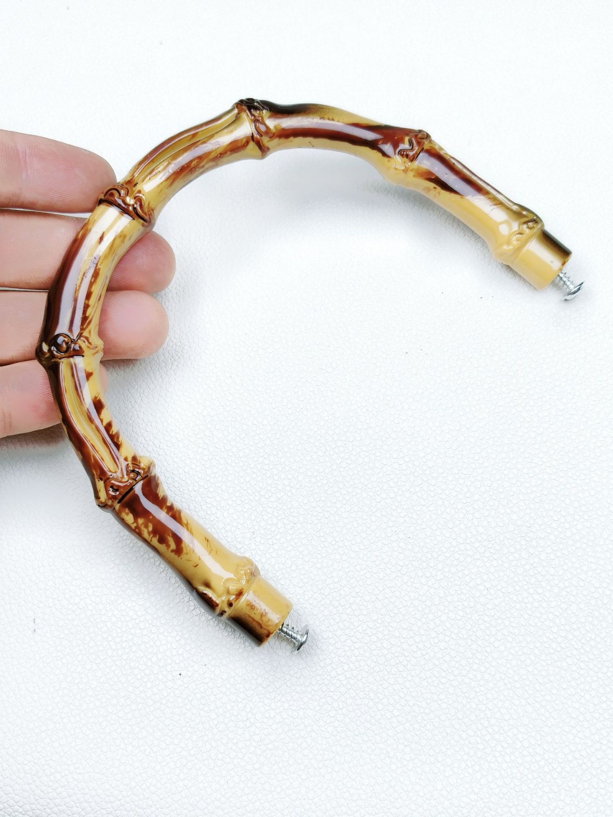 Factory direct supply acrylic box bamboo handle felt bag handle accessories DIY handmade bag hand-held