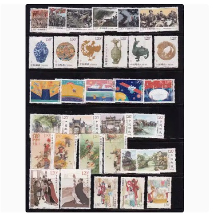 100 New Chinese Stamps, Non-Duplicate, Brand New Set, Fidelity, Free Shipping, Take 5 Copies and Send 500 Different Ones