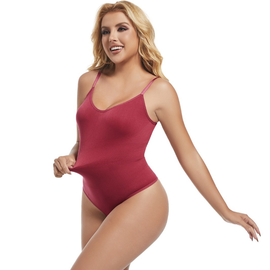 Cross-Border Hot-Selling Seamless Body-Shaping Jumpsuit, Tummy-Tightening and Butt-Lifting Large-Size One-Piece Suspender Corset