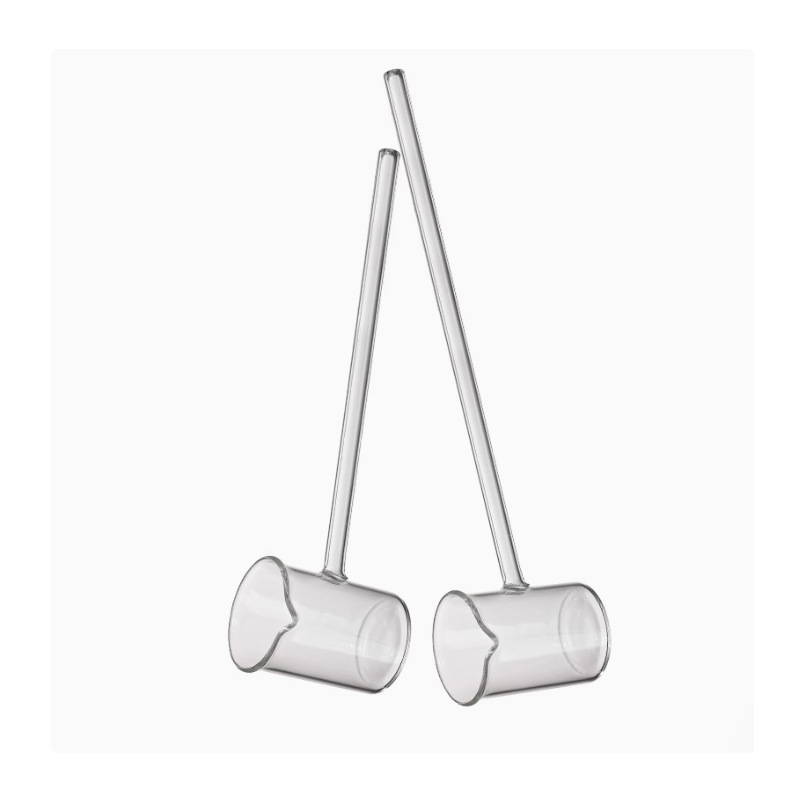 Laboratory glass acid spoon acid cup sampling cup long handle adding liquid cup liquid sampling spoon medicine spoon high temperature resistant high borosilicate