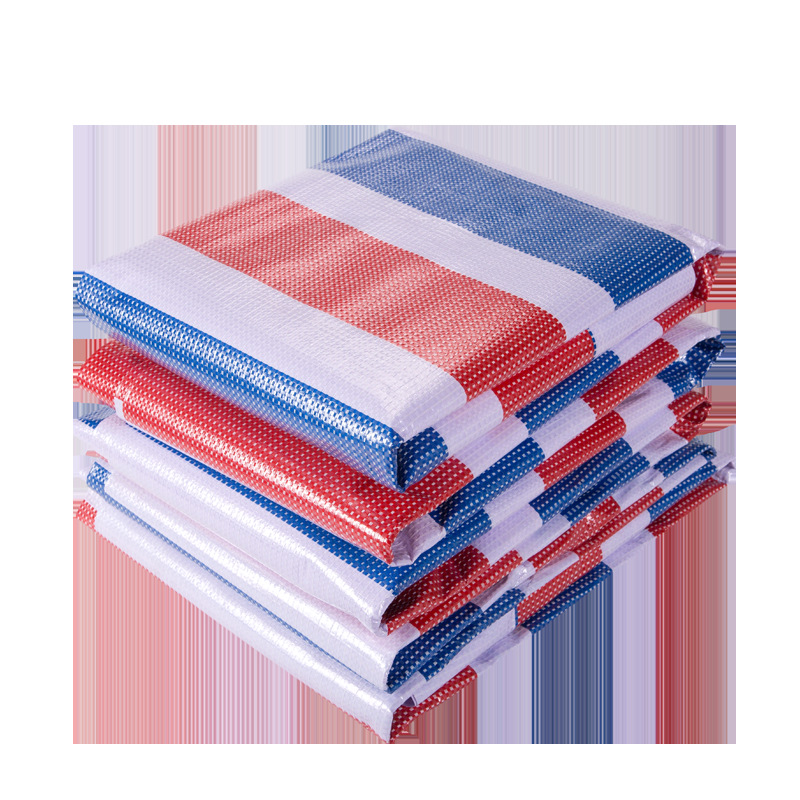 New material polyethylene thickened 120g anti-aging awning cloth three-color plastic double-film color strip cloth three-color cloth