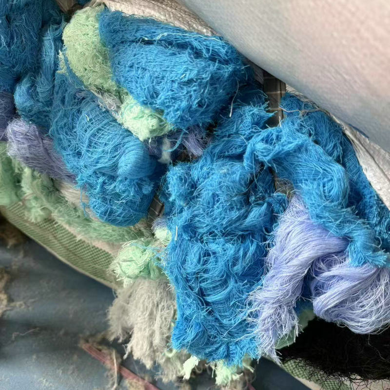 Color Cotton Yarn Waste Yarn Industrial Cotton Yarn Miscellaneous Color Waste Cotton Yarn Long Yarn Head Cotton Yarn Head Oil Absorption Water Absorption Wipe Machine Yarn
