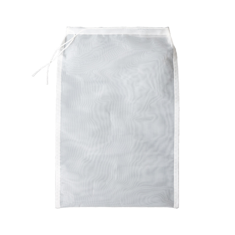 Drawstring Nylon Filter Bag for Soup, Soy Milk, Wine, Vegetable Juice, Coffee Grounds, Fruit Juice Residue, Tofu Filter Bag, Oil Residue