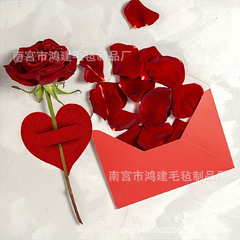 12 шт. рождественских подстилок с сердцем, красная персиковая подстилка для Дня святого Валентина, подходит для свадебного сезона