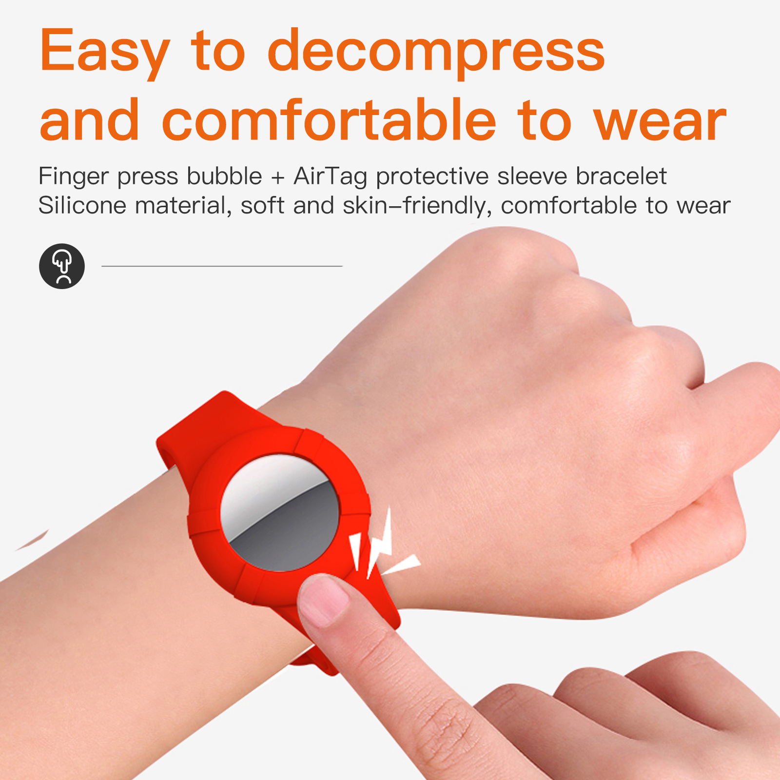 Cross-border New Applicable Airtag Children's Anti-lost Strap Apple Airtag Locator Strap Protective Cover