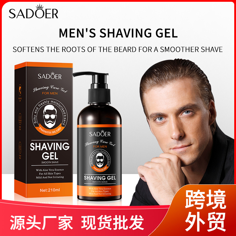 Английский гель для бритья SADOER, мягкий, нераздражающий, оптовая продажа