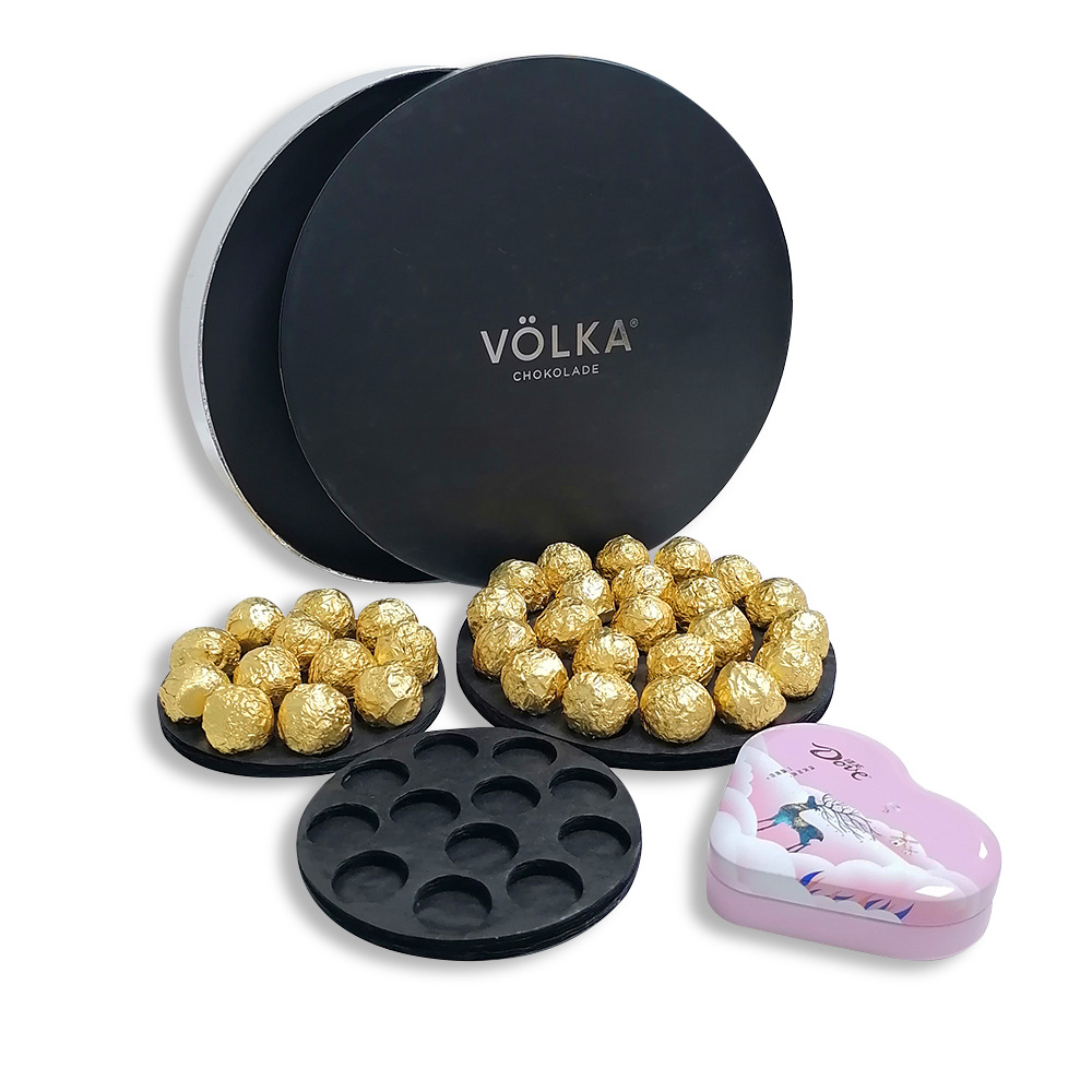 Food-Grade Chocolate Paper Pad Three-Layer Black Chocolate Gift Box Packaging Shock-Proof and Moisture-Proof Paper Pad Honeycomb Paper Pad