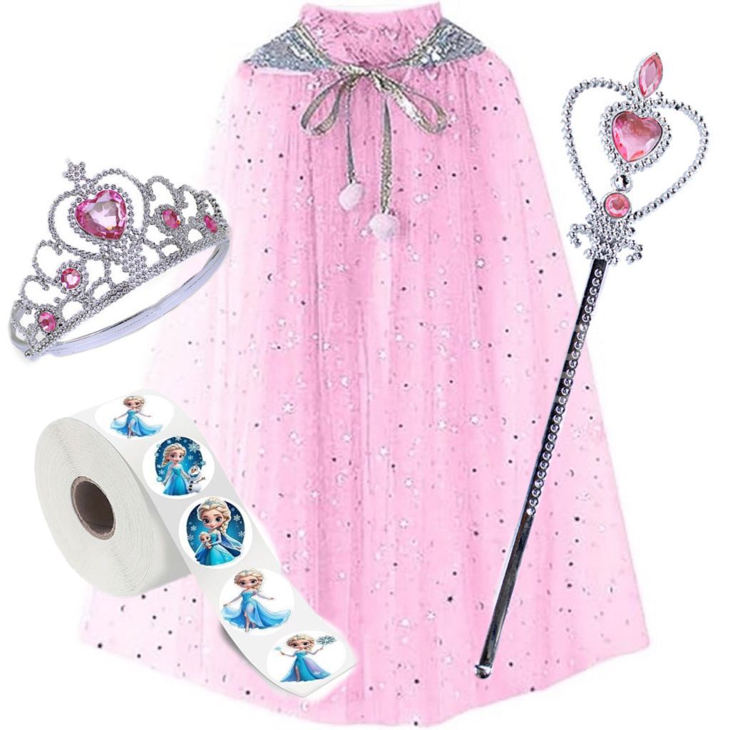 Frozen Veil Elsa Elsa Cloak Princess Shawl Sophia Cloak Girls Halloween Children's Dress up