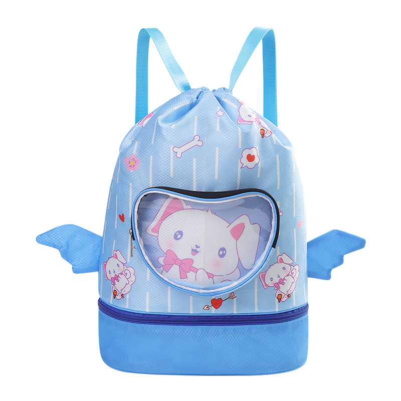 New Children's Swimming Backpack Cute Waterproof Pool Wash Storage Backpack Large Capacity Portable Cartoon Schoolbag