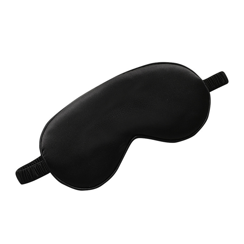 Spot Classy Double-Sided Imitation Silk Unisex Eye Mask Light-Blocking Non-Eye-Pressing Sleep Elastic Travel Lunch Break Sleep