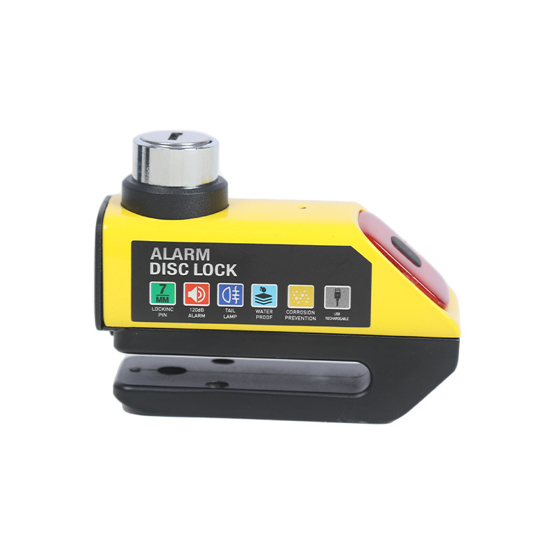 Bicycle Disc Brake Lock, Electric Vehicle, Motorcycle, Newly Upgraded Charging Model, Anti-Theft Alarm Lock, Brake Disc Disc Brake Lock