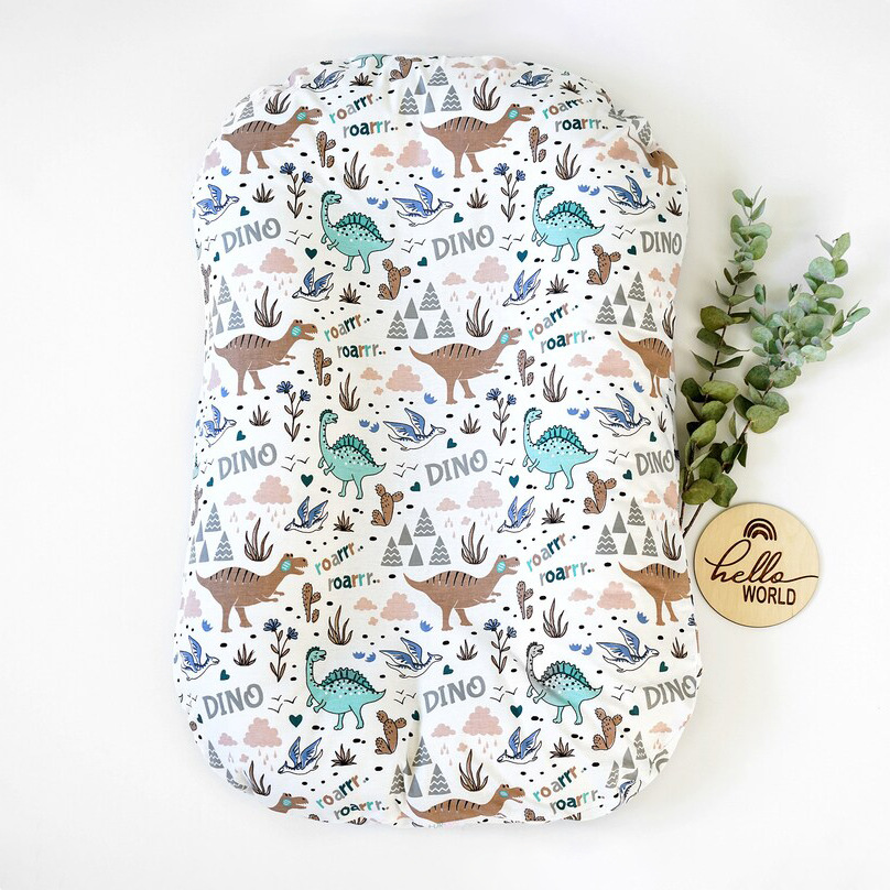 Овальная бионная кровать для новорожденных, цифровая печать, средняя кровать, съемный и washable чехол, индивидуальная настройка