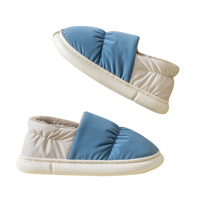 Cixi Cotton Slippers Men's Spring and Autumn and Winter Indoor Home Non-slip Thick-soled Moon Shoes Home Warm Couple's Women