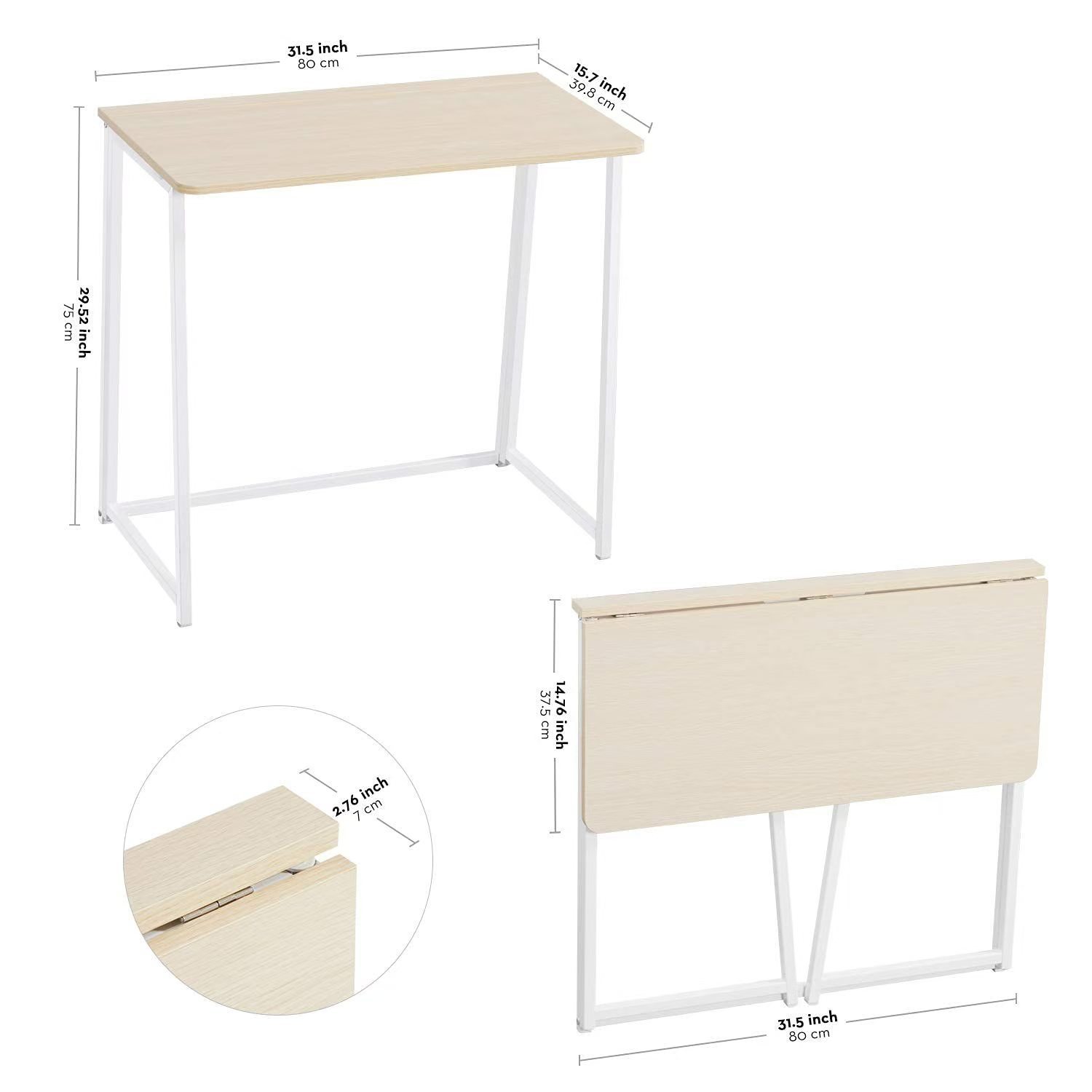 Desktop Simple Foldableing Table Rental House Stall Easy to Collect Portable Table Bedroom Desk Writing Table