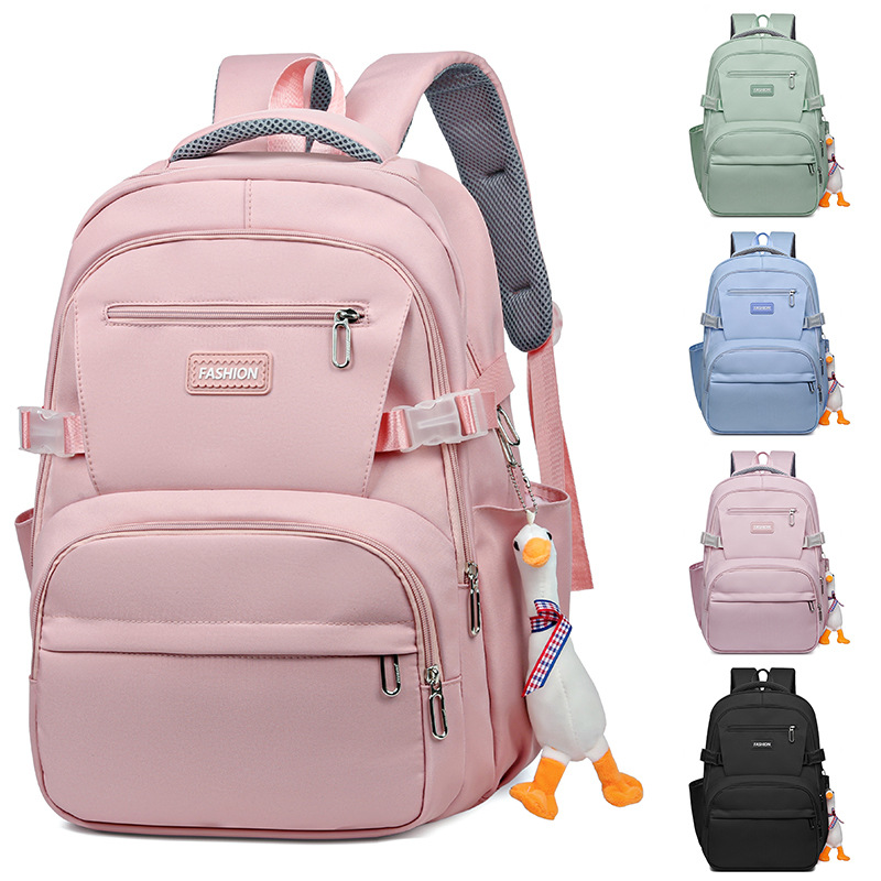 Новый стиль рюкзака, корейская версия, большой объем, рюкзак с уменьшением веса, однотонный, универсальный, школьная сумка для студентов, повседневный рюкзак для путешествий