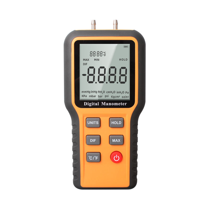 Large screen digital display atmospheric gas pipeline car engine warehouse negative difference pressure gauge