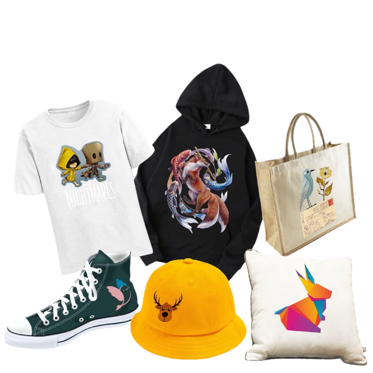 Transfer Printing Heat Transfer Stickers Custom Clothing Logo Heat Transfer Label Pattern Heat Printing Clothing Offset White Ink Printing Stickers for Girls