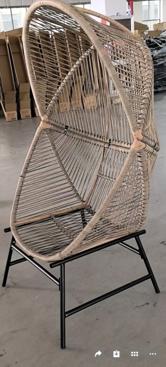 Уличный подвесной стул-качели для балкона, уютный диван в виде гнезда для птиц, комбинация ротанговой мебели для открытого двора у бассейна