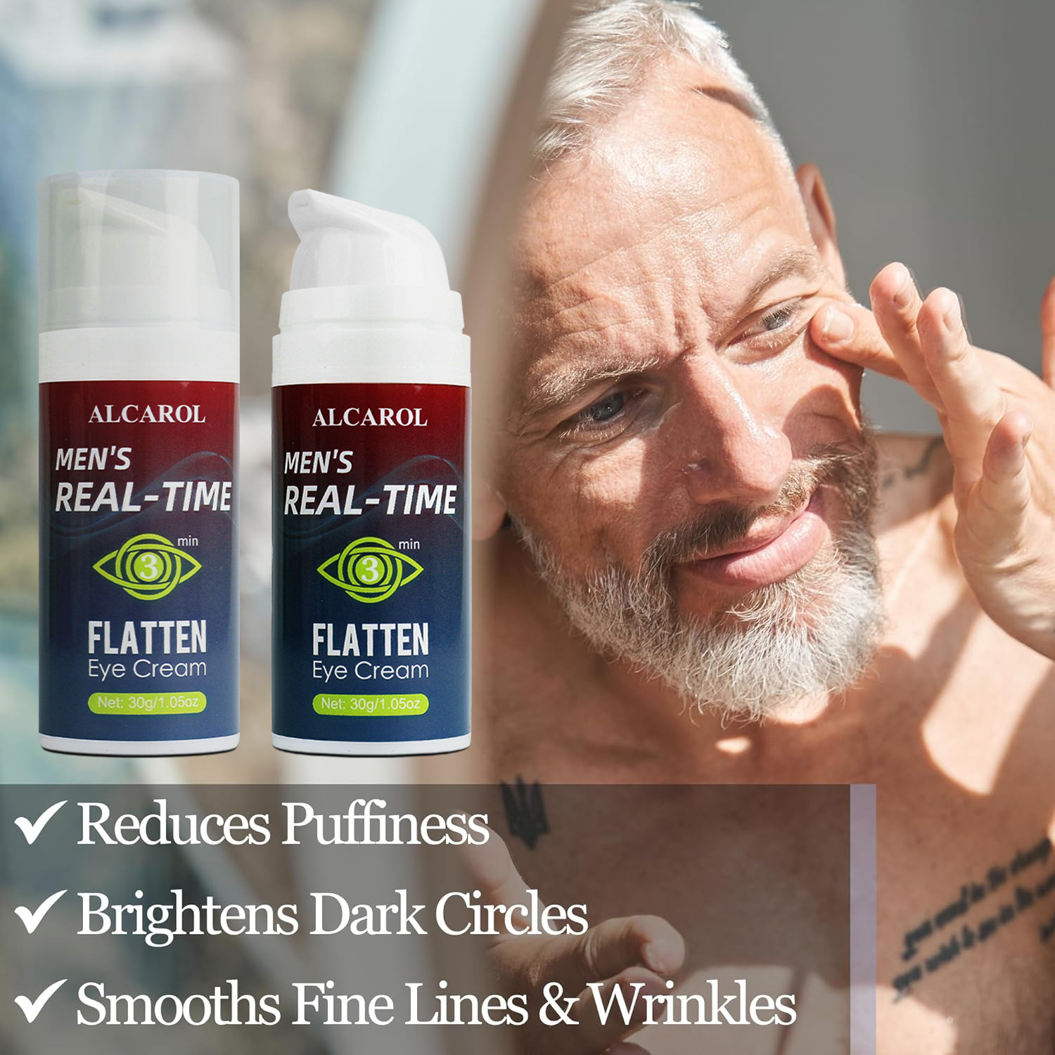 Ready Supply of Brightening Eyes, Firming, Darkening, Smoothing Fine Lines, Men's Eye Cream Cross-Border Wholesale