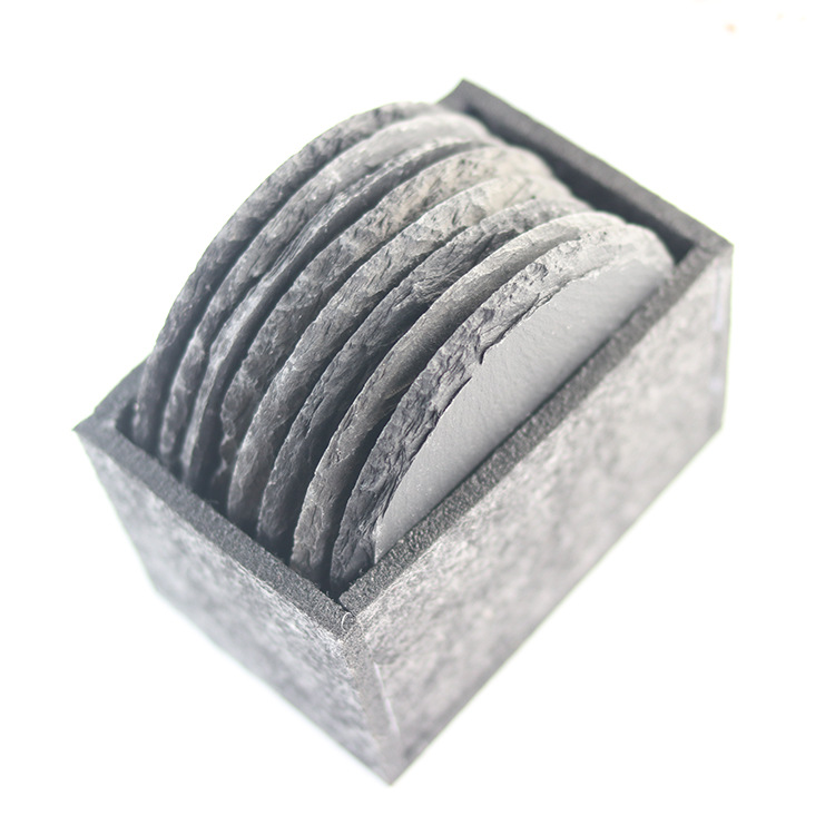 Wholesale European and American Creative Advertising Promotion Welfare Gifts Rock Round Small Coaster Tray Felt Coaster