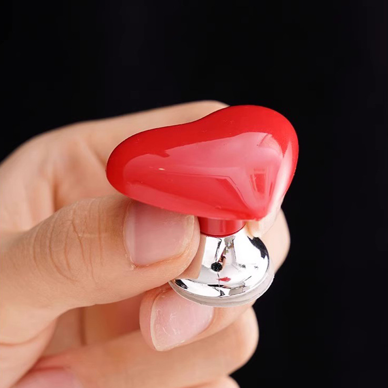 Toilet Press Toilet Creative Heart-shaped Toilet Tank Button Extender Nail Shop Necessary Auxiliary