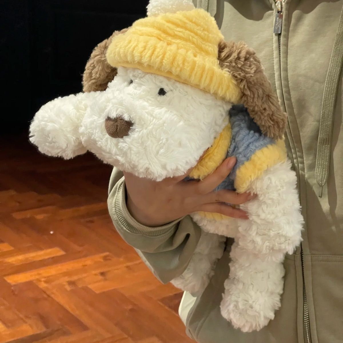 Cute Lying down Dog Plush Toy Genuine Super Soft Cute Doll Comfort Doll Girl Birthday Gift