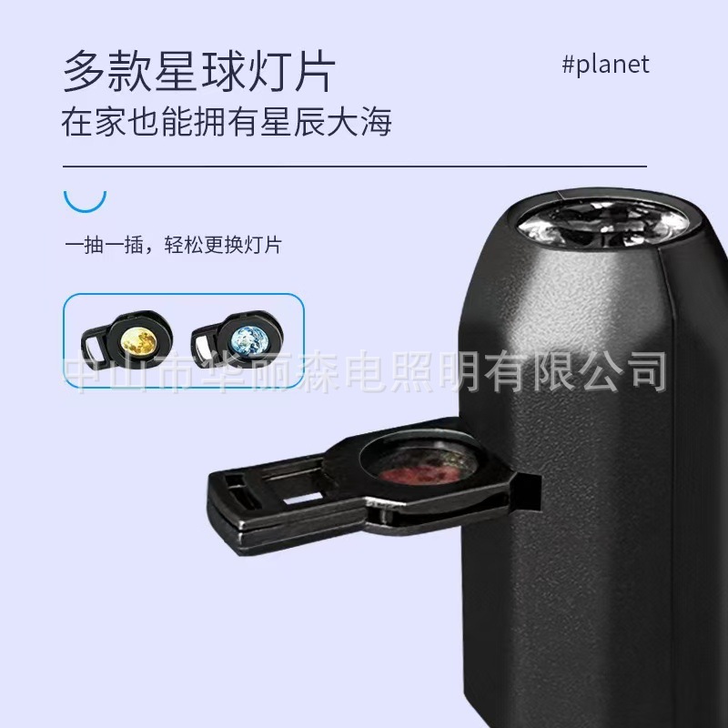 Trendy Popular Starry Sky Lamp Moon Lamp Bedroom Creative Led Night Light Logo Projection Lamp Trendy Background Light