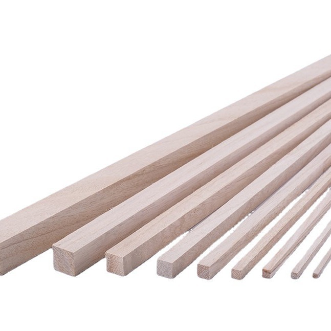 50cm long tung wood strips tung wood chips wood strips square wood strips thin wood strips diy handmade model making wooden house materials