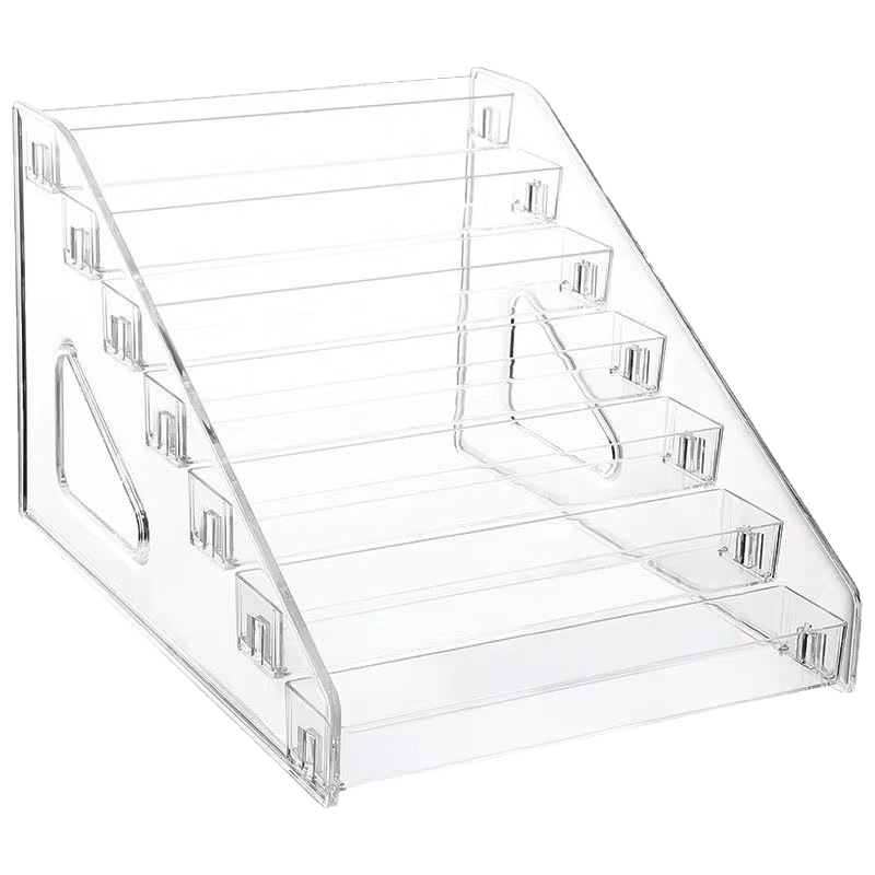 Acrylic Multifunctional Multi-Layer Display Rack Multi-Layer Ladder Lipstick Cosmetics Card Manicure Nail Polish Storage Rack