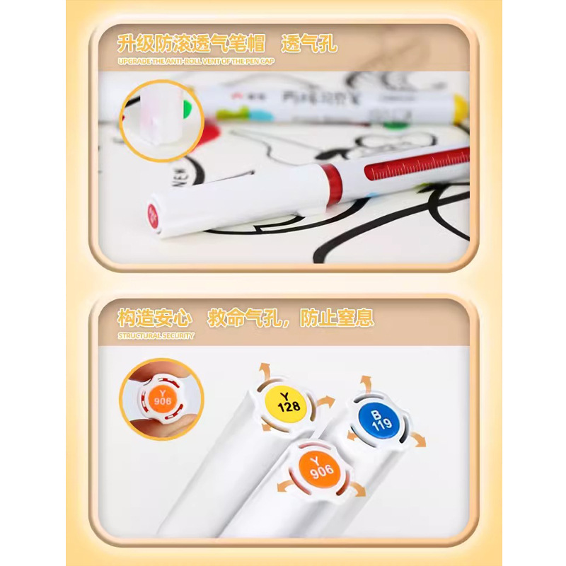 Master 5105 Direct Liquid Acrylic Marker Set, Single Refillable Soft Tip, Large Capacity, Non-Bleeding, Blendable Colors