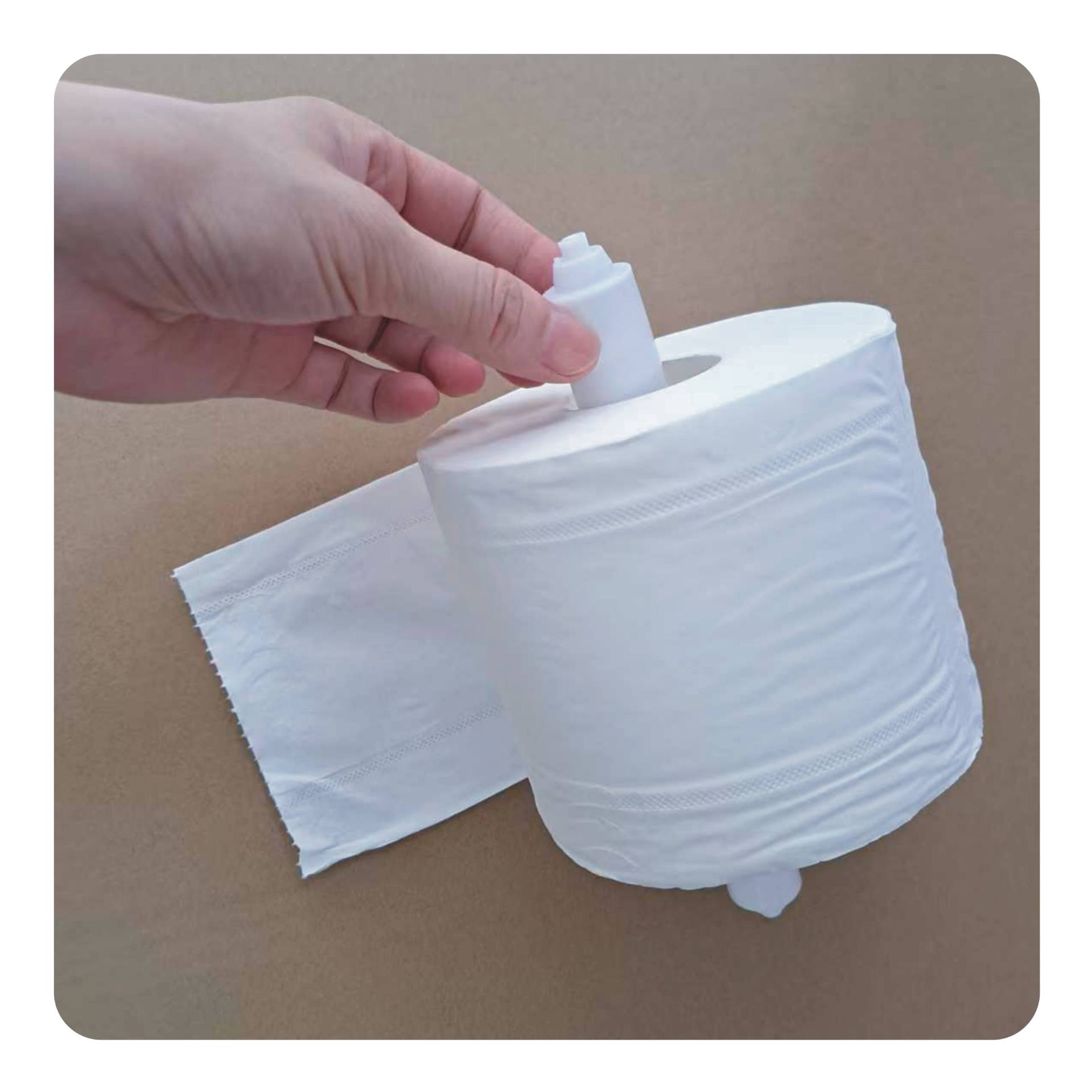 Paper Cup Core Roll Paper Shaft Tissue Box Shaft Plastic Rod Roll Paper Box Accessories Spring Paper Core Hotel Supplies Kitchen and Bathroom Accessories