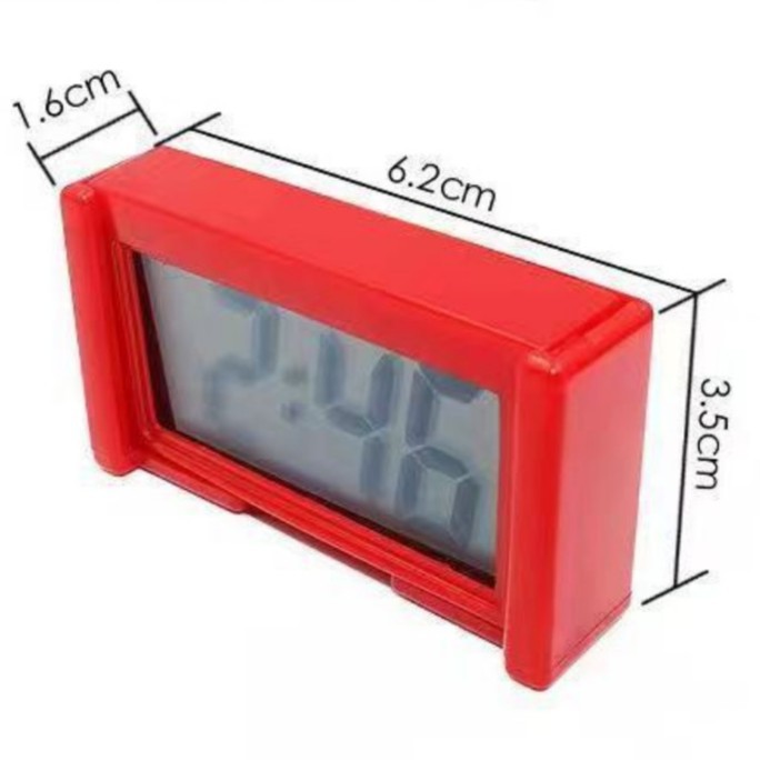 Large Screen Home Digital Display Car Clock Paste Electronic Mini Car Electronic Clock Simple Silent Desktop Clock