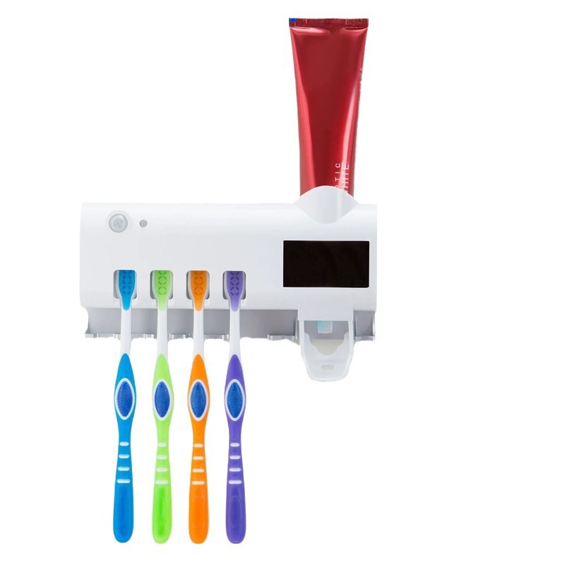 Intelligent Toothbrush Sterilizer UV Sterilization Non-perforated Toilet Wall-mounted Storage Rack Electric Storage Drying