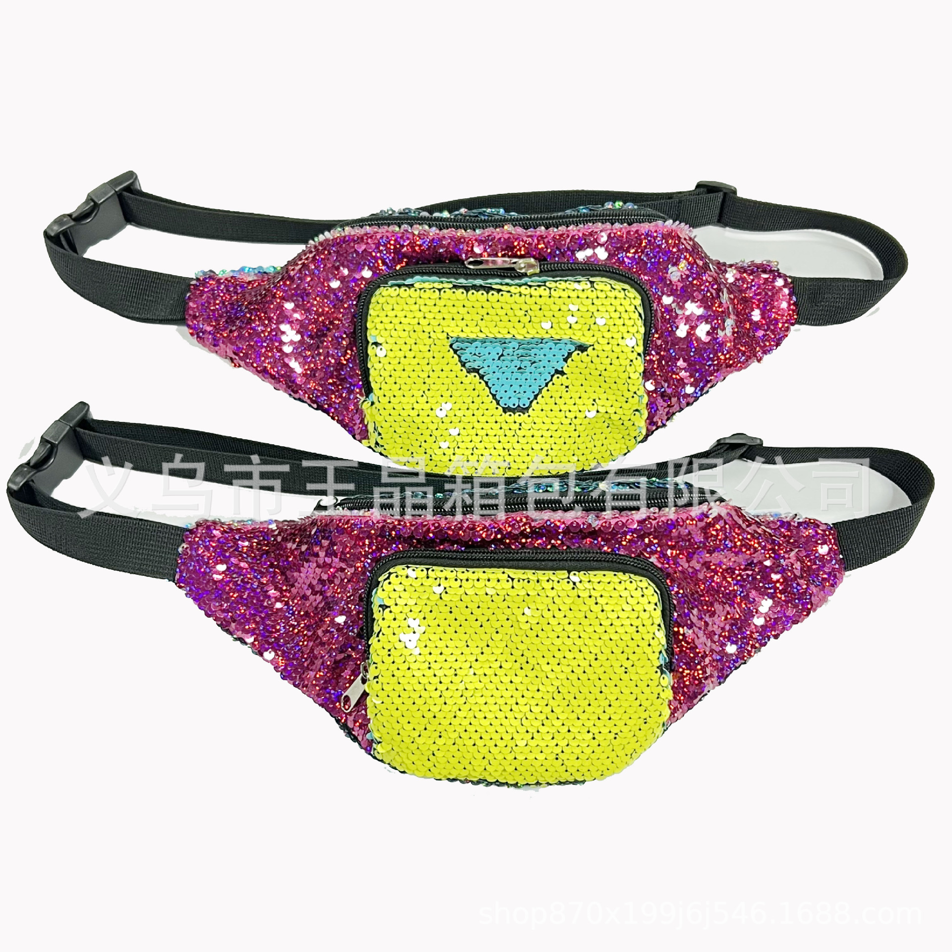 Новая сумка на пояс с пайетками, модная, универсальная, кроссбоди, мермаид, спортивная сумка