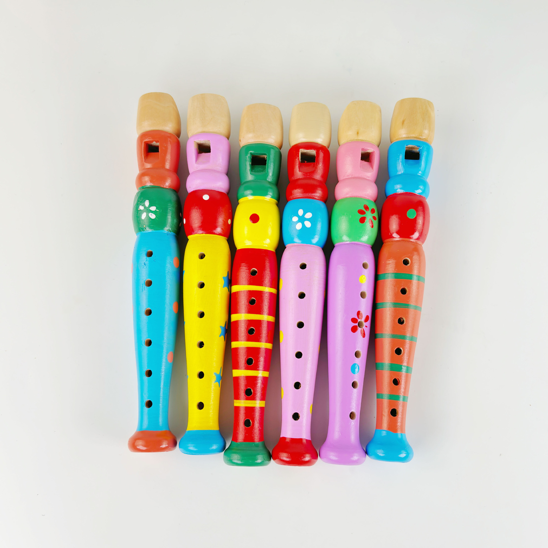 Детская деревянная флейта с шестью отверстиями для раннего обучения музыке и интеллектуального развития